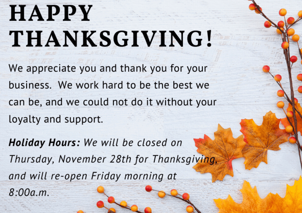 happy thanksgiving from action plumbing obx